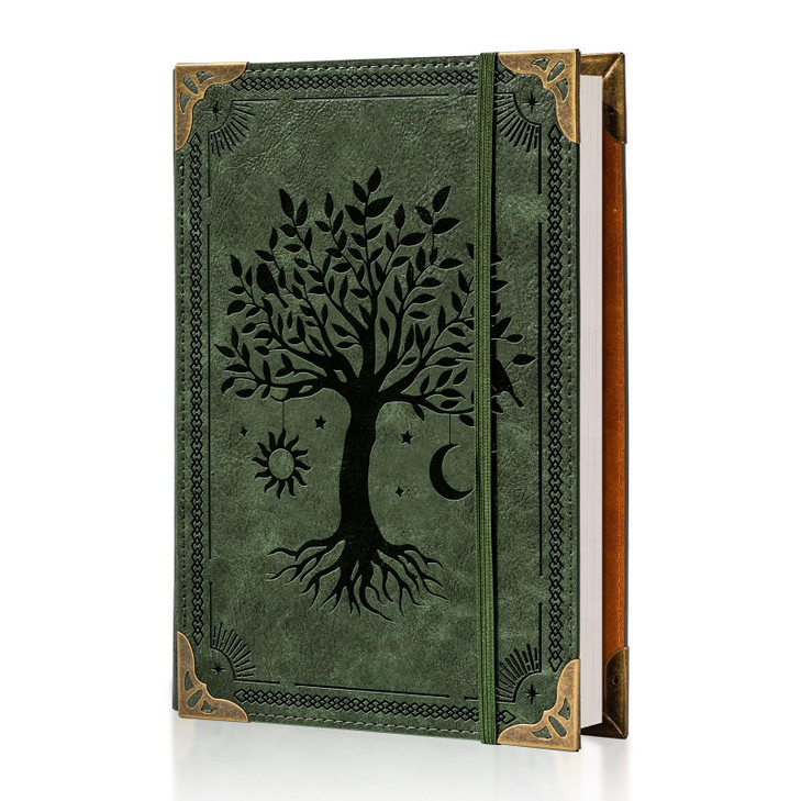 Ovesmusl PU Leather A5 Binder 6 Ring Refillable Journal 100 GSM 240 Pages Refill Paper Include A5 Planner Binder Loose Leaf Binder Notebook 5.7x8.3