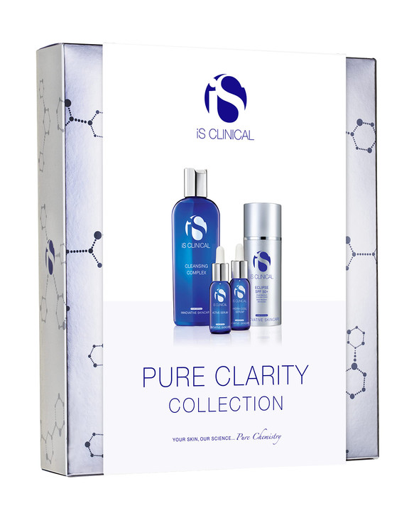 iS CLINICAL Pure Clarity Collection, Clear Complexion Skincare Full regimen Kit, Collection Gift Set, For blemish-prone skin
