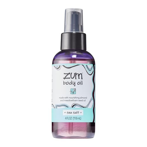 Indigo Wild Zum Sea Salt Body Oil - Nourishing Body Massage Oil for Massage Therapy & Hydration - Nourishing, Vegetarian Massaging Oil with Sweet Alm