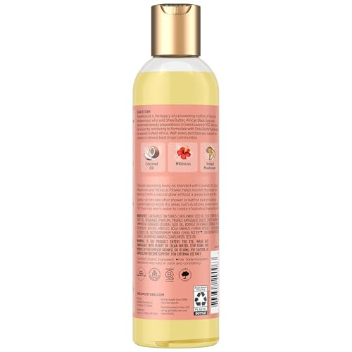 SheaMoisture Massage Oil, Illuminating Coconut & Hibiscus 2-Pack  Glow Up Essentials, 8 Oz Ea