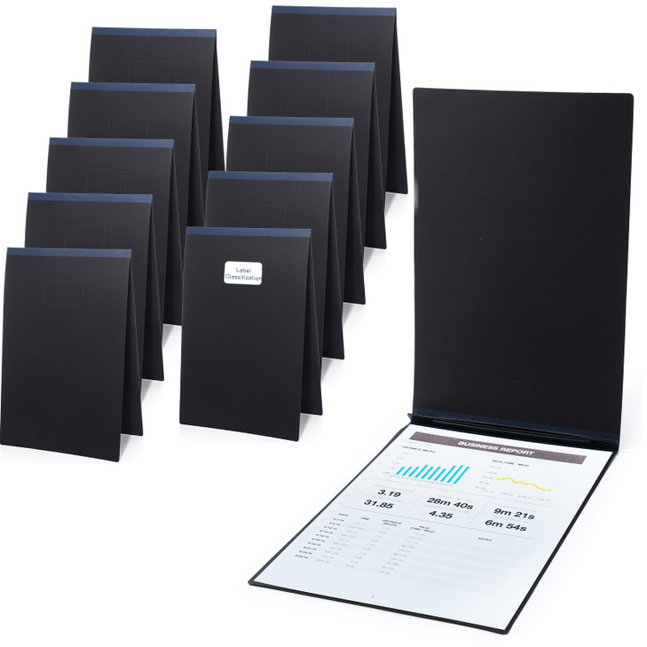 Fullhawl 10 Pcs Vertical Pressboard Report Cover 11x17 Pressboard Binder Folder with Metal Prong Presentations Portfolio Binder, 3'' Capacity to Neat