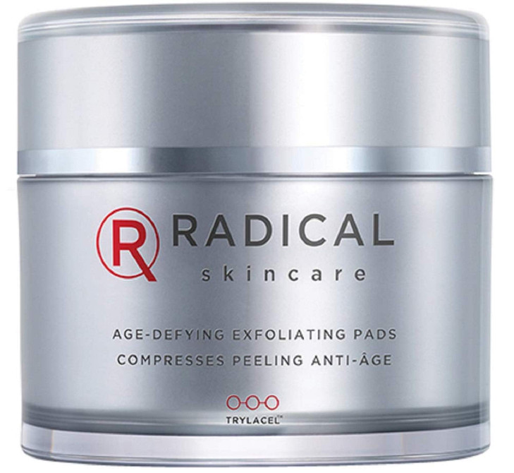Radical Skincare Age-Defying Exfoliating Pads - Remove Dead Skin, Even & Brighten Skin Tone for Radiant Glow - For All Skin Types Including Sensitive
