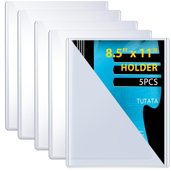 10 PCS Page Protectors Heavy Duty, 8.5×11 Top Loader, Clear Document Holder, Hard Plastic Sleeves with Film, Protectors for Paper, Posters, Awards, C