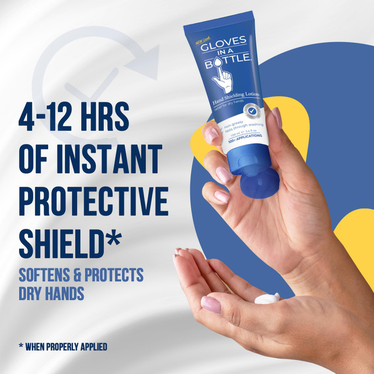 Gloves in a Bottle Shielding Lotion, Relief for Eczema and Psoriasis, 3.4 ounces (Pack of 2)