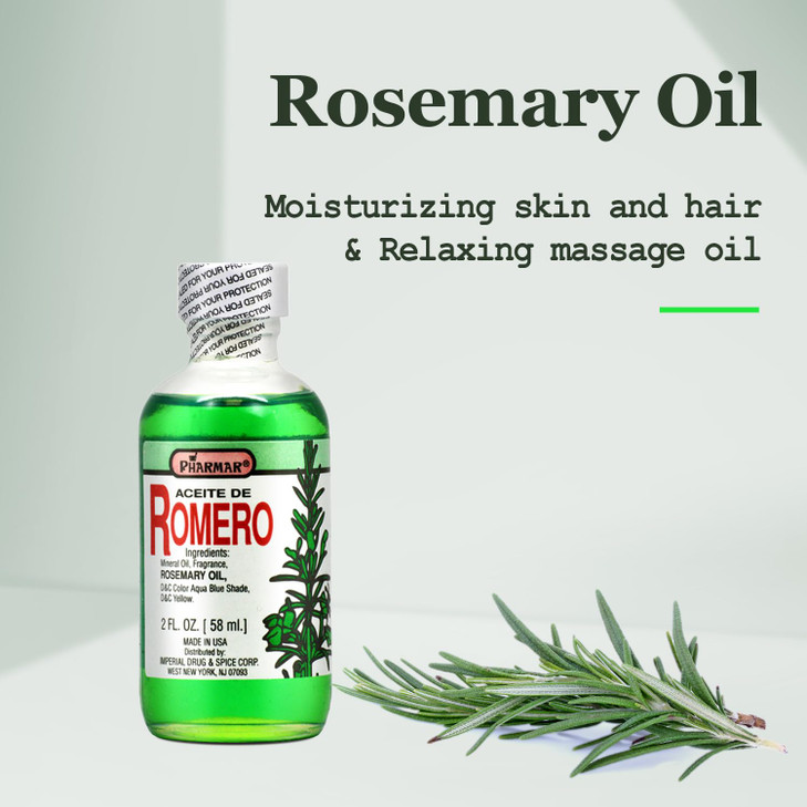 Aceite De Romero 2 Oz. Rosemary Oil 2-PACK Pharmark