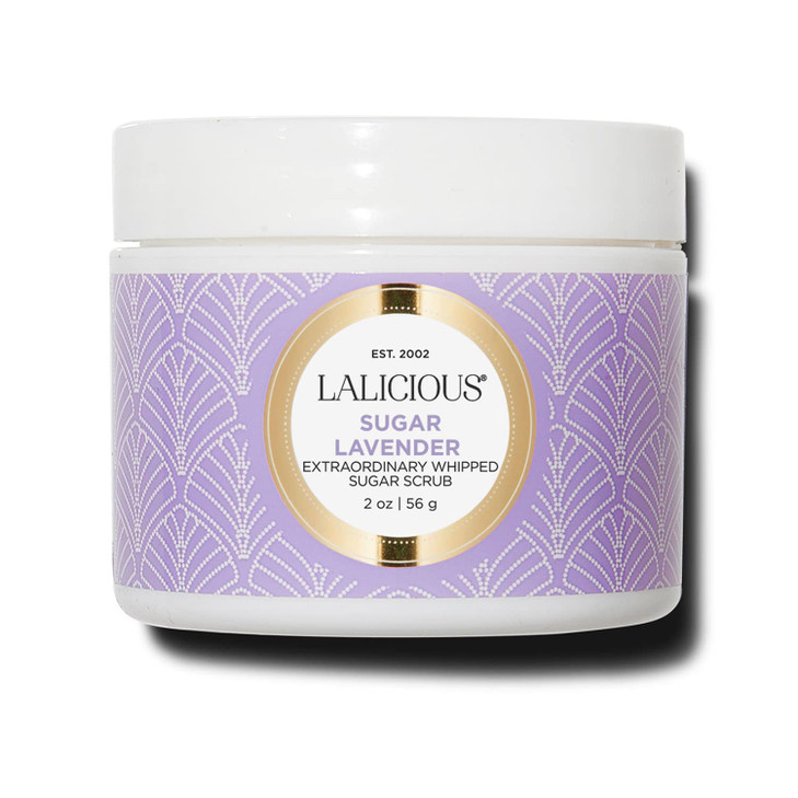LaLicious Sugar Lavender Extraordinary Whipped Sugar Scrub - Cane Sugar Body & Foot Scrub, Exfoliating & Moisturizing Skin Care with Coconut Oil & Ho