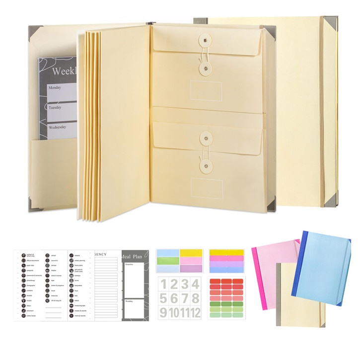 If I Die Binder - Life Organizer, Important Document Organizer, Expanding File Folder for Important Papers, Emergency Binder, Birth Certificates, Lif