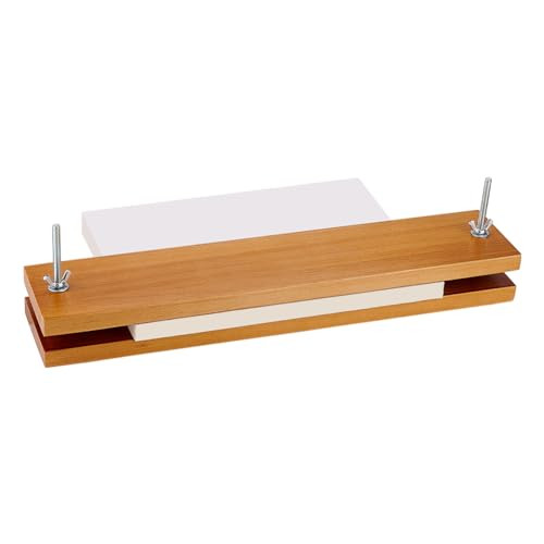 AHANDMAKER Wood Bookbinding Press, 15.75x3.15 Inch Rectangular Book Press Machine, Flat Paper Press Machine Book Press Bookbinding for Handmade DIY B