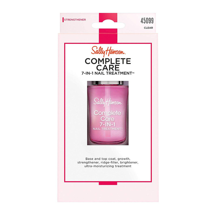 Sally Hansen Nail Treatment Complete Care 7-in-1 Nail Treatment | Strengthener, Base & Top Coat | Moisturizes, Restores & Protects with All-in-One F