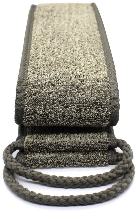 Loofah Back Scrubber, 50 Inch Extra Long Natural Flax Exfoliating Back Scrubber for Shower for Men Women, Deep Clean & Invigorate Your Skin