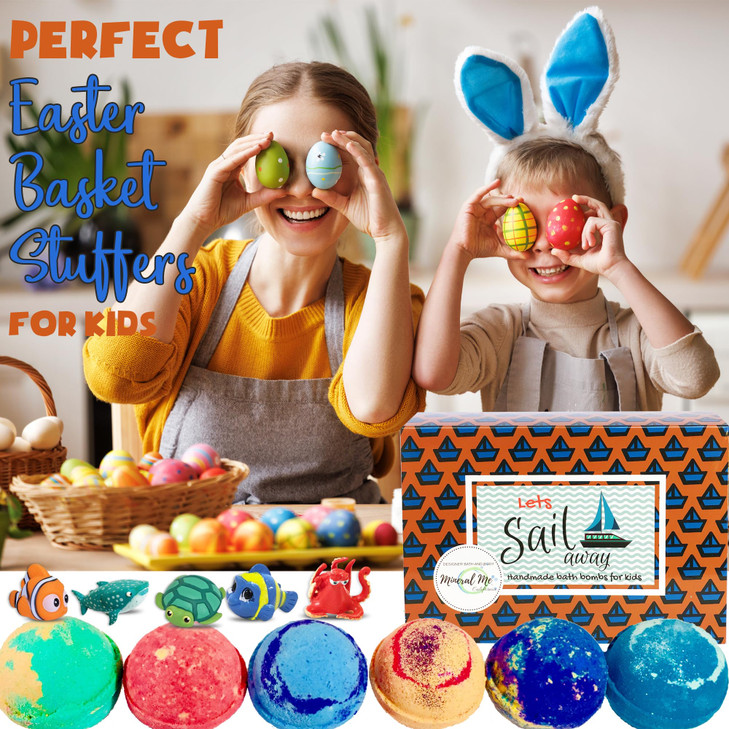 Bath Bombs for Kids with Surprise Inside - Organic, Gentle & Kid Friendly Bubble Bath Fizzies with Toys Inside. Spa Bath Fizz Balls Kit Fizzy Balls w