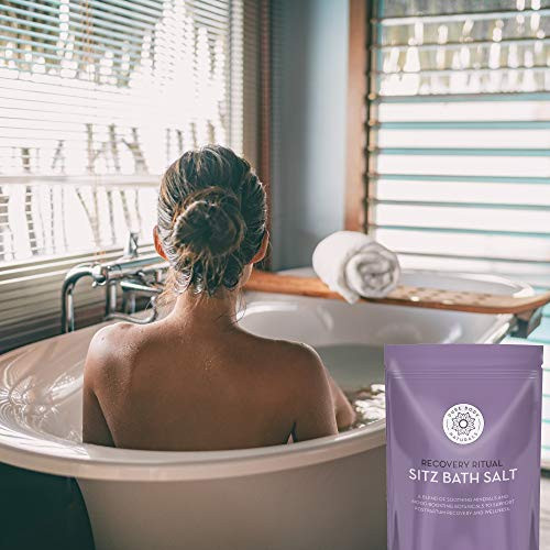 Pure Body Naturals Sitz Bath Salt  Postpartum Care and Hemorrhoid Comfort  Natural Soak for Self Care and Hemorrhoid, Post Partum Essentials, 32 Oz