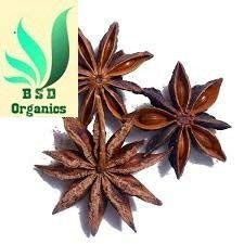 BSD Organics Spicy Natural Annachipoo/Star Anise/chakr phool for hot Beverages, stews, Savory Dishes, Boost of Flavor and More - 100 Grams / 3.5 Ounc