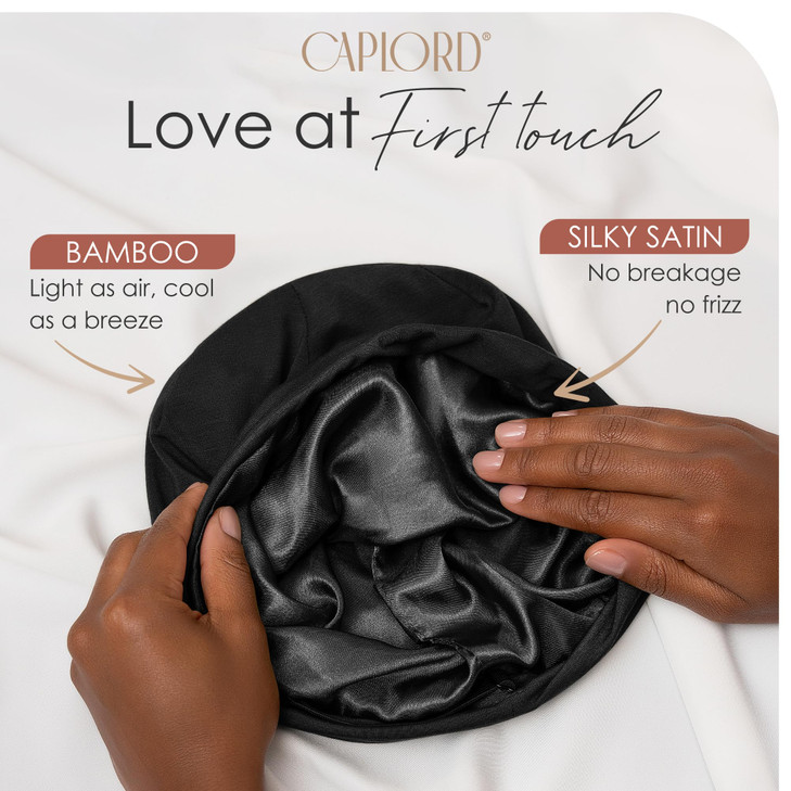 CAPLORD Satin Bonnet for Sleeping, Curly Hair Wrap Sleep for Men, Adjustable Silk Beanies for Women, Silk Hair Bonnet for Sleeping, Sleep Caps for wo