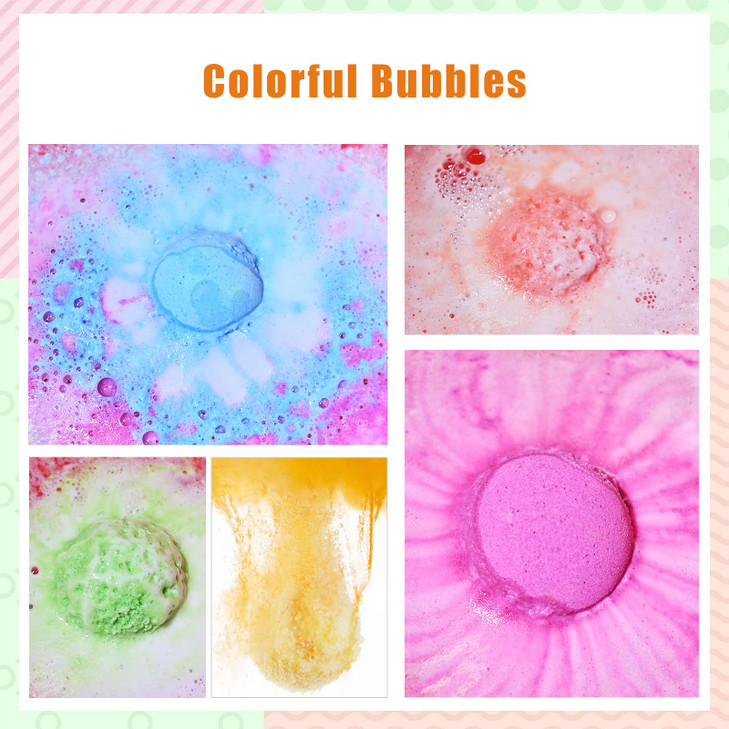 Bath Bombs for Kids with Surprise Inside, 20 Pack Kids Bath Bombs Gift Set with Toys for Girls Boys, Handmade Child-Safe Bubble Bath Fizzy Balls Kit