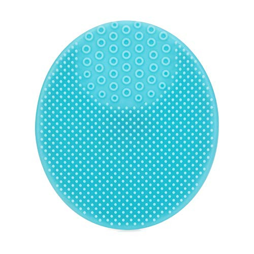 Nuby Scrubbies Silicone Bath Brush - Baby Essentials - Baby Bath Accessories - (2-Pack) Blue