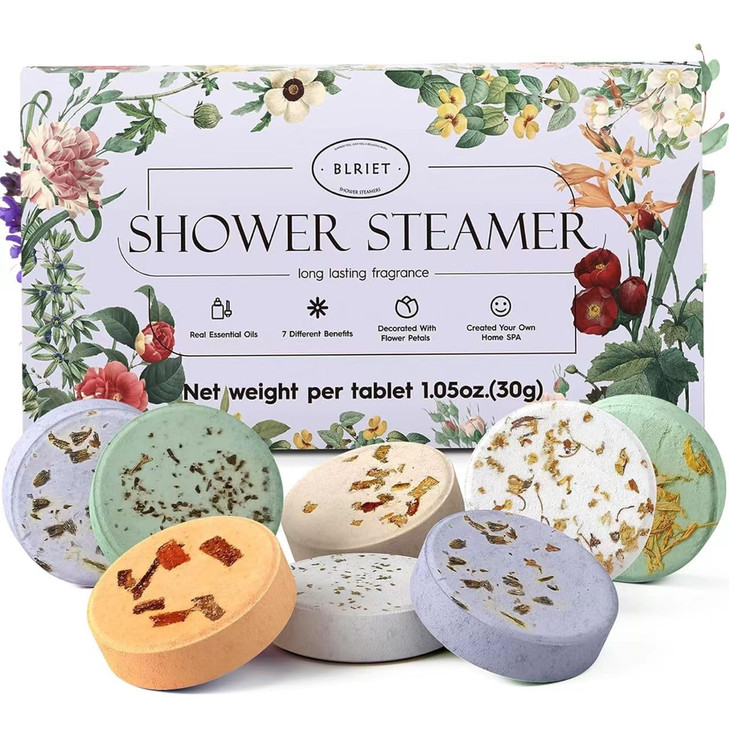 Shower Steamers Aromatherapy Blriet, Gifts for Women, Teen Girls, Wife, Her, Mom, Valentines Day Gifts Birthday Galentines Decoration Travel Essentia
