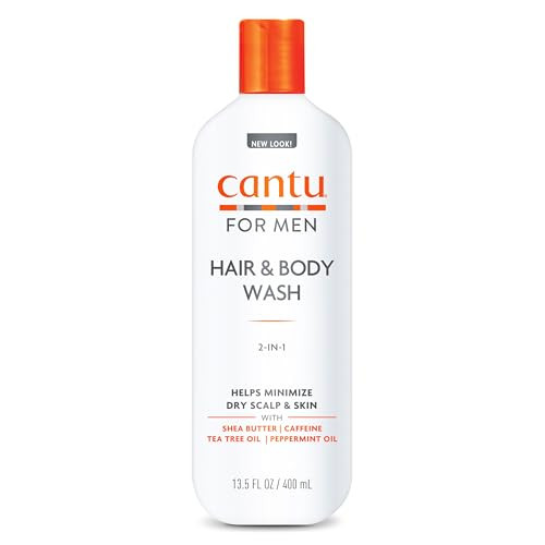 Cantu Men's 3-in-1 Shampoo, Conditioner, And Bodywash, 13.5 Oz (Packaging May Vary)
