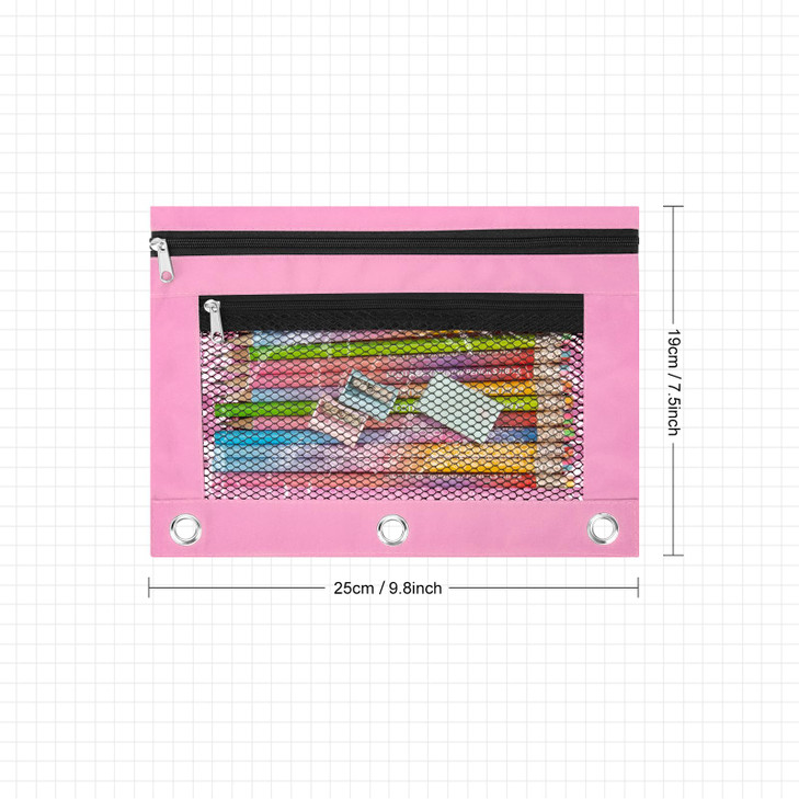 IKAYAS Starry Night Pencil Pouch with Zipper, Pencil Pouch for 3 Ring Binder, Pencil Pouches Pencil Bags for Classroom bulk Pencil Box Pencil Case fo