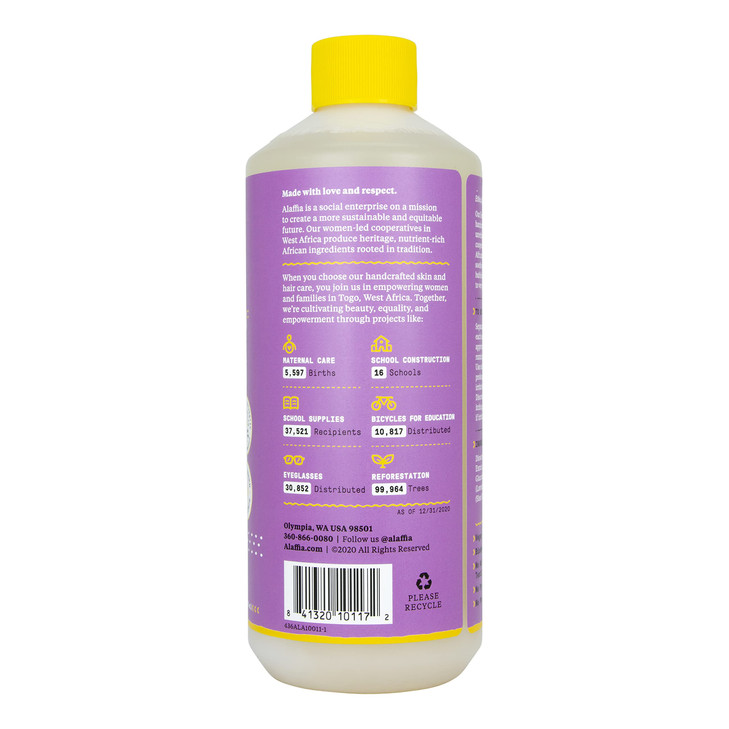 Alaffia Everyday Shea Bubble Bath, Soothing Support for Deep Relaxation and Soft Moisturized Skin, Made with Fair Trade Shea Butter, Cruelty Free, No