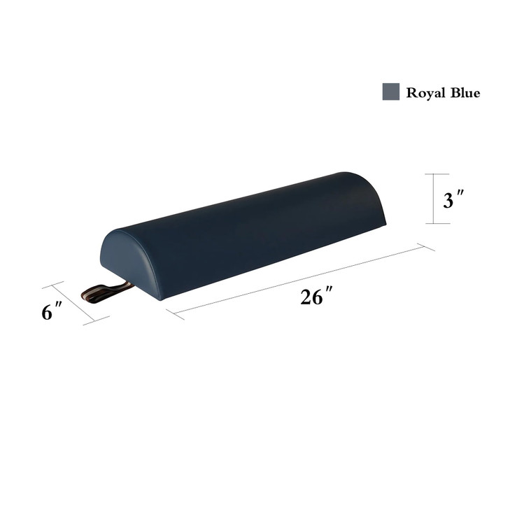 Master Massage 6" Half Round Bolster - Royal Blue