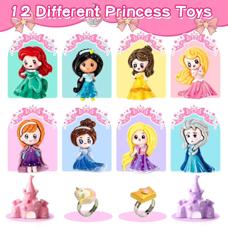 Bath Bombs for Kids with Surprise Inside Princess Toys Natural Bath Bombs Handmade Spa Organic Bubble Bath Bomb Bath Fizzy with Jewelry Set Girls Bir