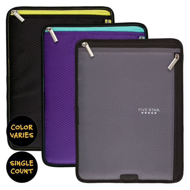 Five Star Tablet Sleeve, Binder-Ready, School Supplies, Binder Accessories, Color Selected for You (36004)