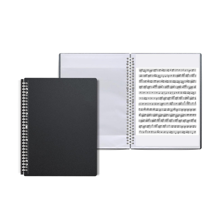 MAGICTAIWAN Sheet Music Folder, 30-Ring Binder, 20 Writable Non-Glare Sleeves (40 Pages, Expandable to 70), Fits Letter Size 8.5x11 - for Musicians,