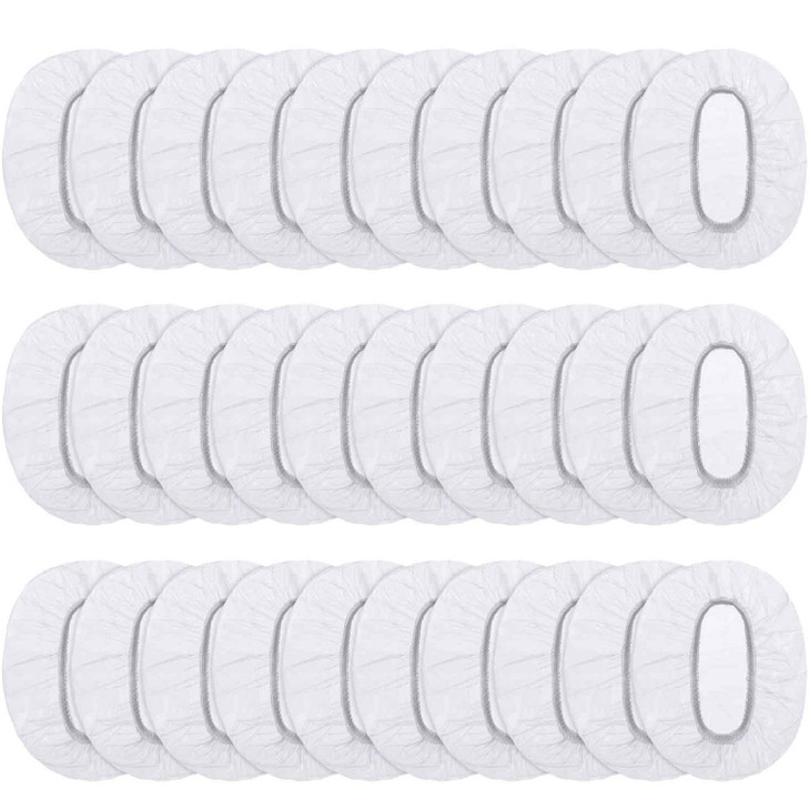 200 Pack Clear Disposable Ear Protectors Waterproof Ear Covers for Hair Dye, Shower, Bathing