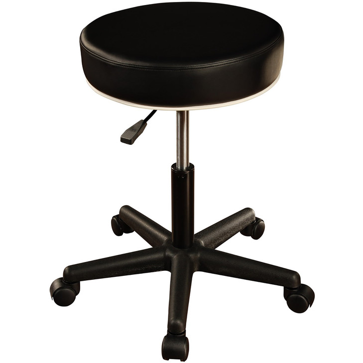 Master Massage Pneumatic Hydrolic Rolling Massage Clinical Spa Tattoo Office Swivel Stool, Black