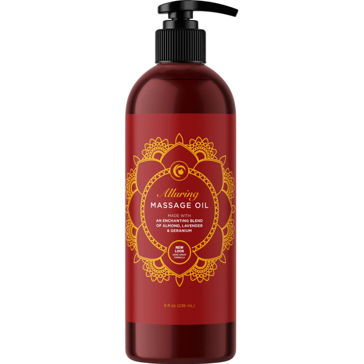 Relaxing Massage Oil for Massage Therapy - Aromatherapy Full Body Massage Oil with Enchanting Lavender Ylang Ylang Orange and Geranium Essential Oils