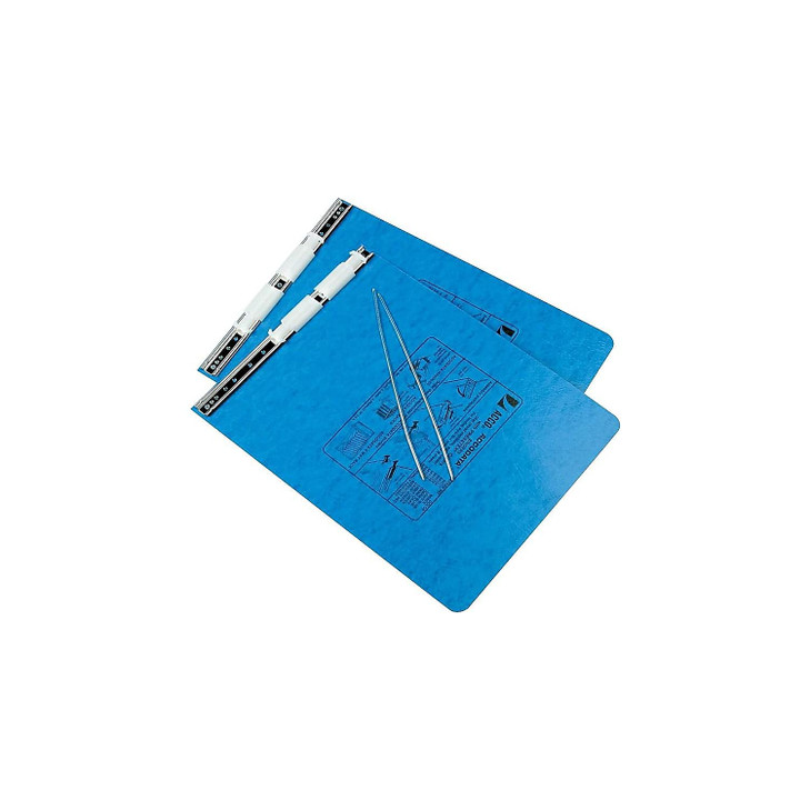 ACCO Pressboard Hanging Data Binder, 9.5 x 11 Inches Unburst Sheets, Light Blue (54112)