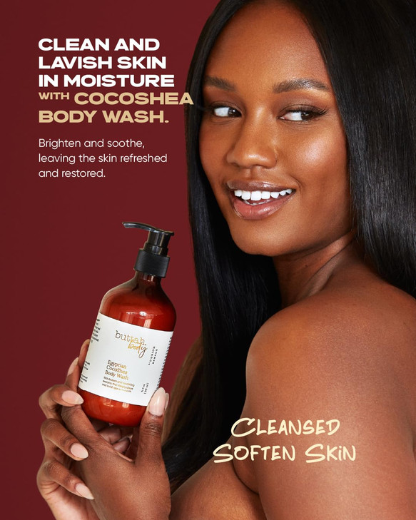 Buttah Skin by Dorion Renaud CocoShea Body Wash 10oz - Nourishing Body Wash for Men & Women - African Cocoa Butter Daily Body Wash - Natural Nutrient