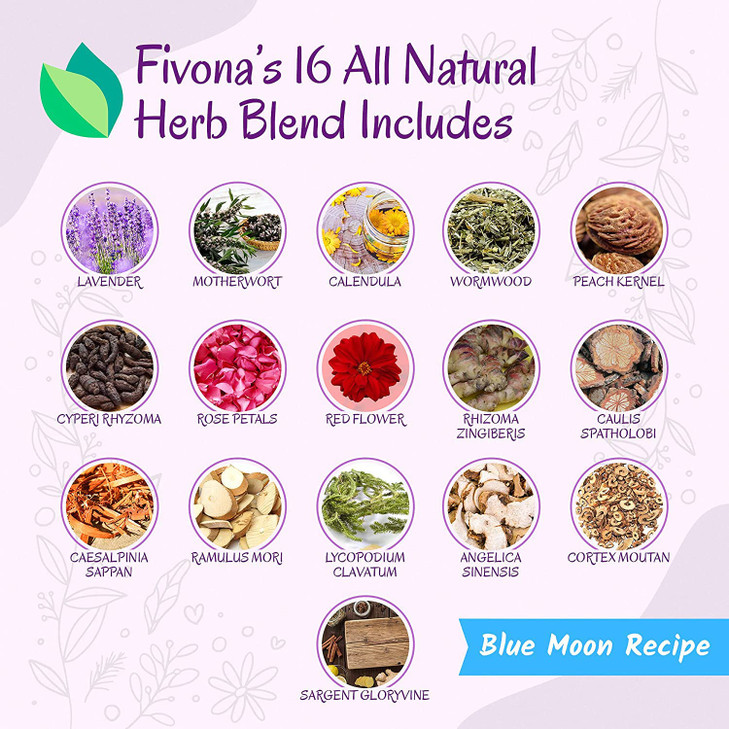 Fivona Yoni Steaming Herbs - for Feminine Use and Rituals - V-Detox, Cleanse, Wash, Odor Control - 2 to 4 Sessions - Female PH Balance- 1.76 Ounces