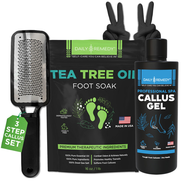 Foot Callus Remover Gel Set - Professional Callus Remover for Feet, Calloused Feet Remover Gel - Pedicure Kit & Foot Spa Tools - Feet Callus Remover