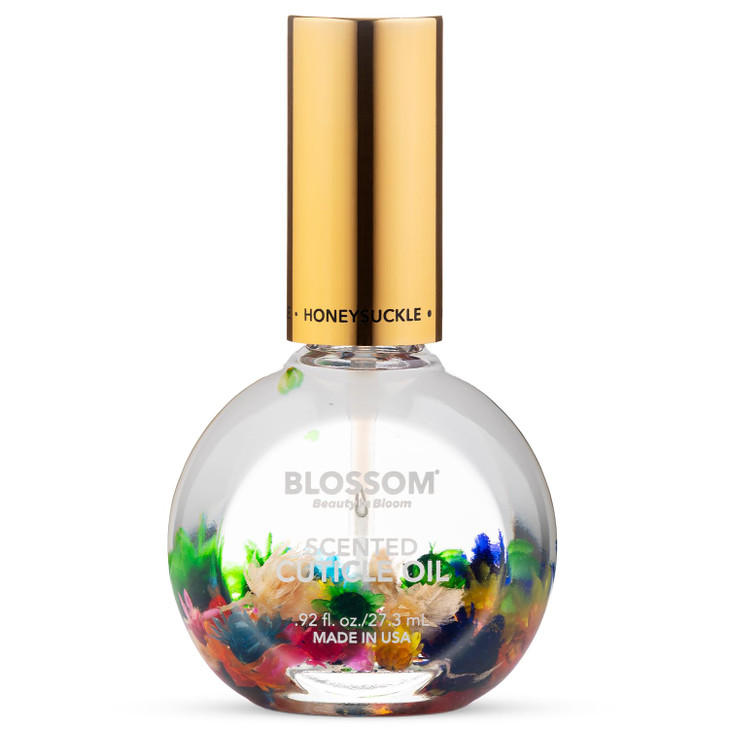 Blossom Cuticle Oil for Nails, Hydrating, Moisturizing, Scented Nail Oil Cuticle Care, Infused with Real Flowers, Made in USA, 0.92 fl. oz, Honeysuck