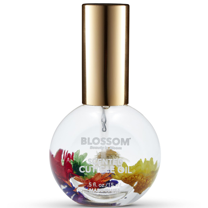 Blossom Cuticle Oil for Nails, Hydrating, Moisturizing, Scented Nail Oil Cuticle Care, Infused with Real Flowers, Made in USA, 0.5 fl. oz, Mandarin O