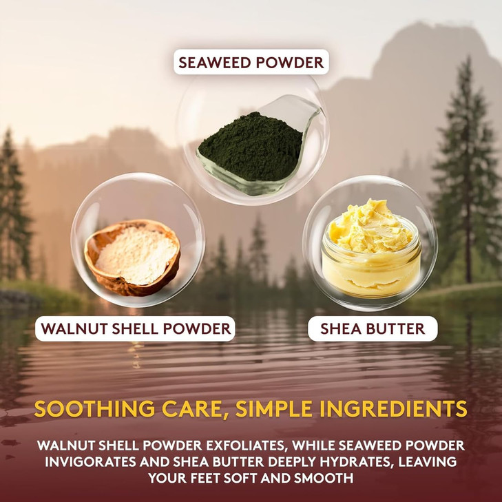 OKAY Himalayan Pink Salt Foot Scrub - Himalayan Salt Scrub, Body Exfoliator for Women and Men, Exfoliating for Feet, Hands & Face, Vegan, Natural Ing