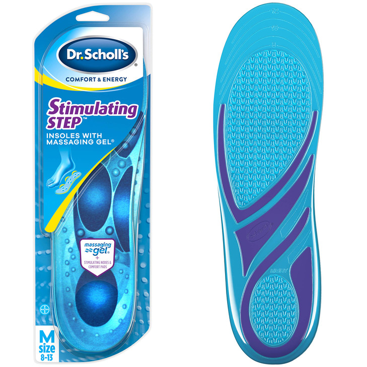Dr. Scholls Comfort and Energy Stimulating Step Insoles for Men, 1 Pair, Size 8-13