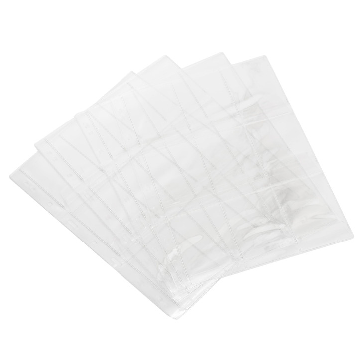 Coin Collection Storage Pages, 9-Pocket Clear Sheets, 10-Pack
