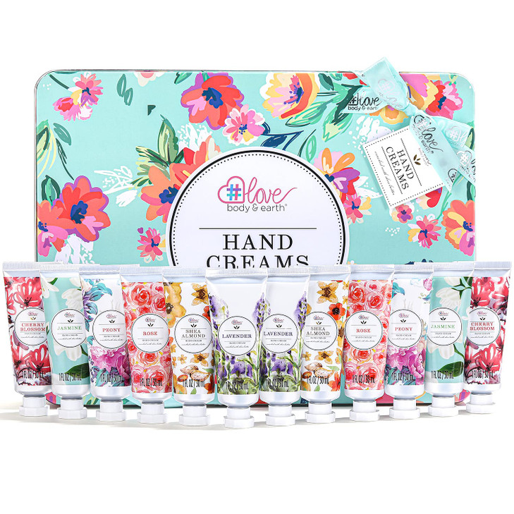 12 Pack Hand Cream Gifts Set, Valentines Day Gifts for Her, Moisturizing Hand Lotion Enriched with Shea Butter to Nourish Dry Hands, Hand Cream Trave