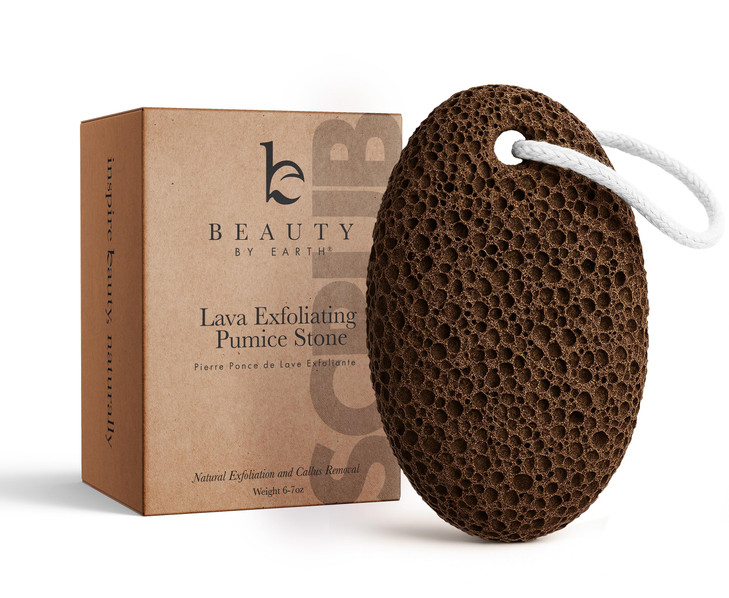 Pumice Stone for Feet - Natural Lava Stone Foot Exfoliator, Callus Remove for Feet, Hands & Dead Skin, Foot Scrubber for Pedicure & Cracked Heels, St