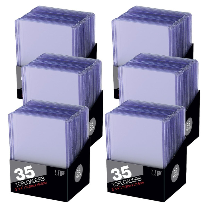 Ultra Pro - Toploaders Card Protectors Ultra Clear 210-Count 3" x 4" Size for 2.5" x 3.5" Cards for Trading, Sports Baseball Collectible Pokemon Magi
