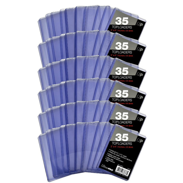 Ultra Pro - Toploaders Card Protectors Ultra Clear 210-Count 3" x 4" Size for 2.5" x 3.5" Cards for Trading, Sports Baseball Collectible Pokemon Magi