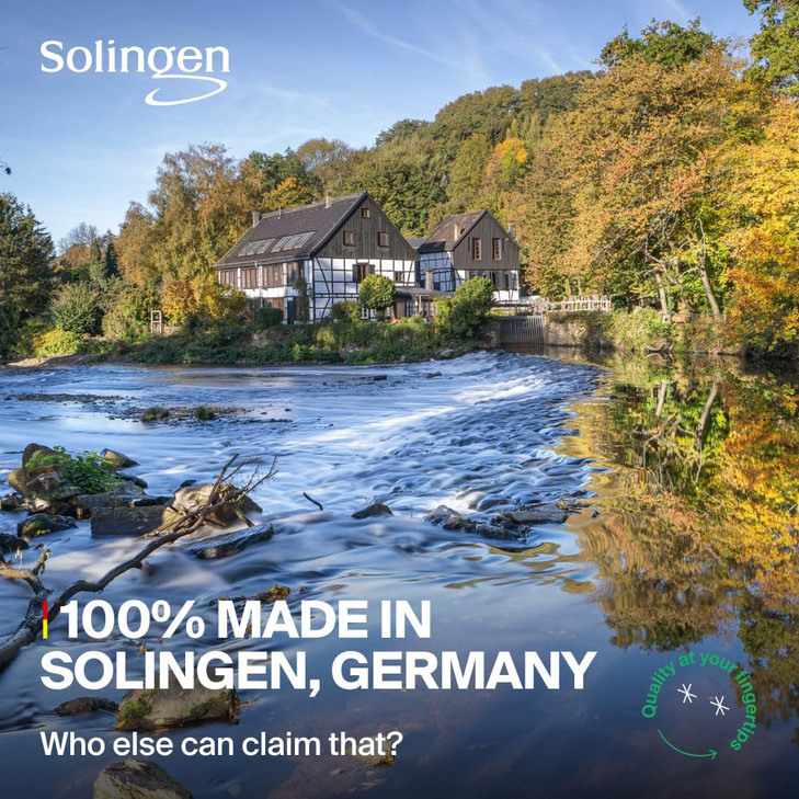 GERMANIKURE Professional Large Nail Clipper (8 cm) - FINOX Surgical Stainless Steel Manicure and Pedicure Tools in Leather Case- Ethically Made in So