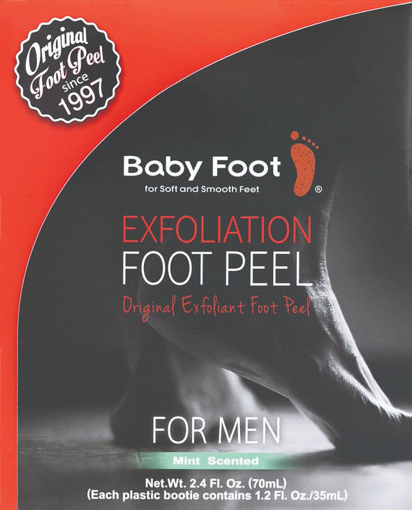 Baby Foot - Original Foot Peel Exfoliator For Men - Foot Peel Mask - Repair Rough Dry Cracked Feet and remove Dead Skin, Repair Heels and enjoy Baby