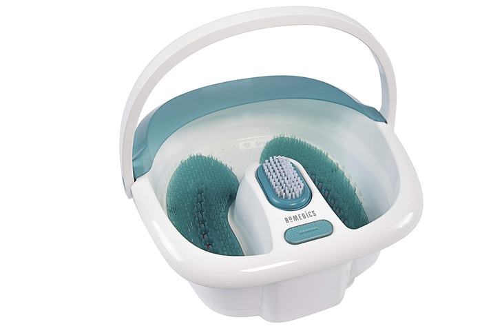 HoMedics Bubble Spa Elite Footbath, 2-in-1 Removable Pedicure Center, Toe-Touch Control, Easy Tote Handle No-Splash, FB-450H