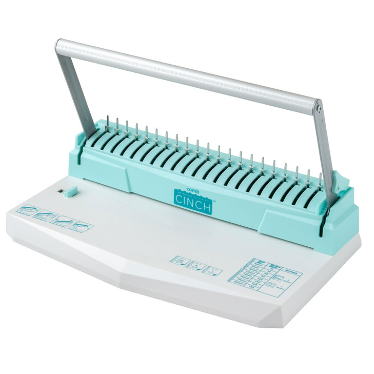 We R Memory Keepers Comb Cinch Book Binding Machine, Includes 10 8 mm Binding Combs, Book Binding Kit, Easy to Use, Use for Scrapbooking, Home Office