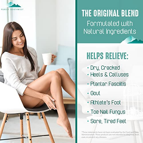 Epsom Salt Tea Tree Foot & Body Soak-Toenail Repair & Ingrown Nails, Athletes Foot Burning & Itching-Stubborn Foot Odor & Softens Callouses-Purely No