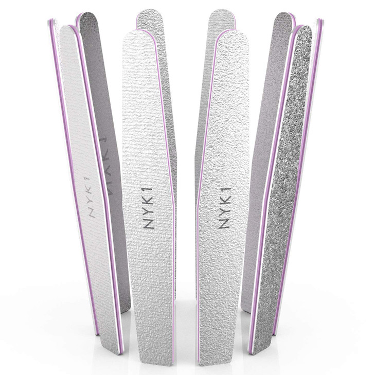 Professional Nail Files Emery Boards - (Pack of 10) Strong HIGH Quality Nails Files 100 180 Grit File Emery Boards for Nails Natural Acrylic Nails Na